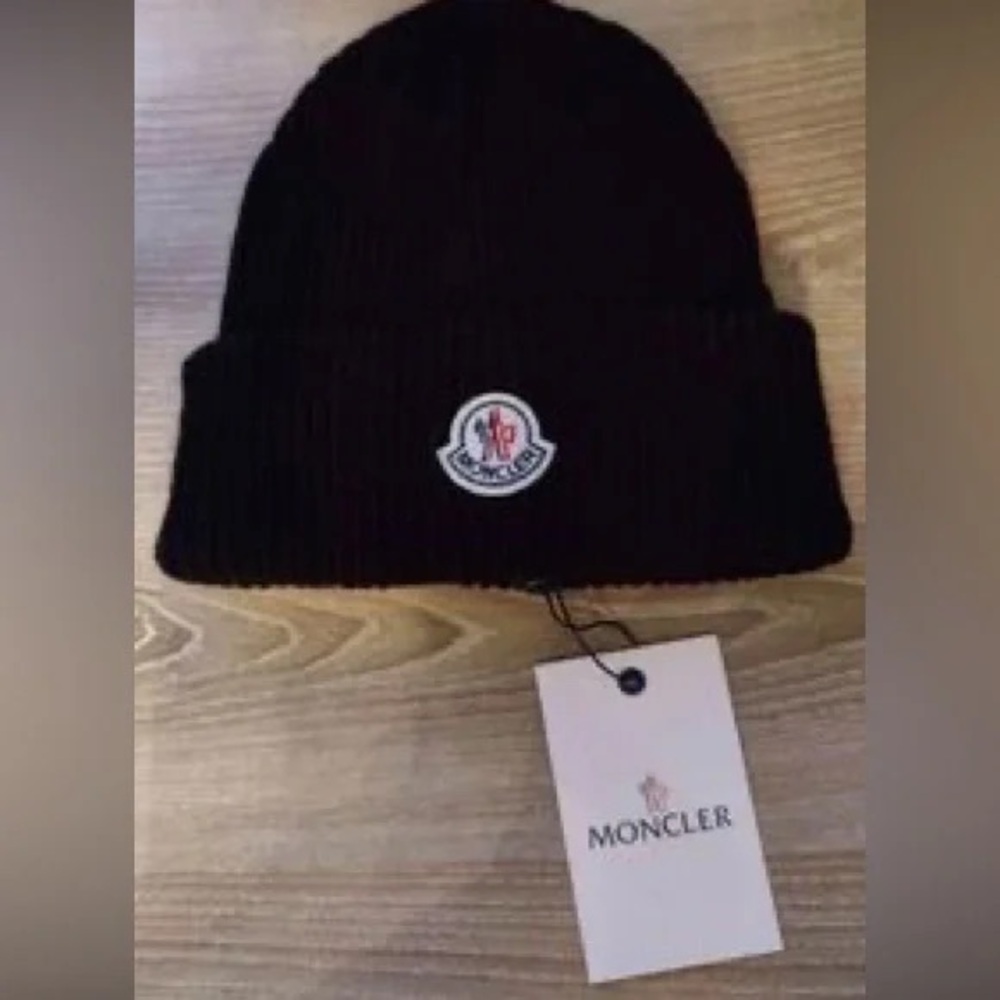 Moncler Black Beanie